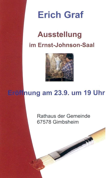Erich Graf Gimbsheim - Ausstellung Flyer